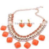 Hot Sale Gold Resin Jewelry Sets