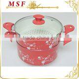 Customized Flower Decal Multi-purpose Food Steamer With Induction Bottom thumbnail-1