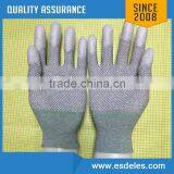 PU Gray Color Nylon Gloves thumbnail-2