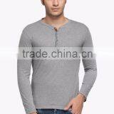 Round Neck Button T-shirts