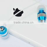 cheap wired colorful metal earphone with deep bass for mobile phone