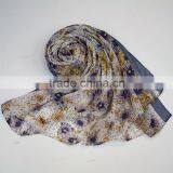Lady Printing 100%viscose Scarf Printing Flower 100% Viscose Scarf thumbnail-2