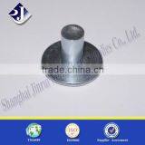 Solid Rivet Flat Head Blue Zinc