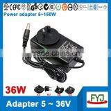 Wall Plug ac dc Adapter 36v 1a 36w With EU US AU UK Plug and Approved CCC CE UL FCC GS C-TICK PSE SAA KC BS thumbnail-4