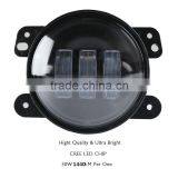 High Quality 4 Inch 30w Led Fog Light Bulb 4" Jee-p Wrangle-r LED Headlight for Jee-p Wrangle-r JK DODGE MAGNUM thumbnail-2