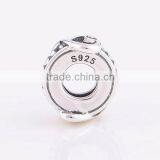 European Bracelet 925 Sterling Silver Heart Twist Spacer Beads thumbnail-3