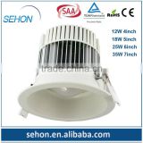 hot products 2014 cob led downlight 5 inch 18w epistar cut out size 126mm down led lights for home alibaba express