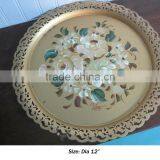 Golden Charger Plate, Decorative Charger Plate, Iron Charger Plate thumbnail-1