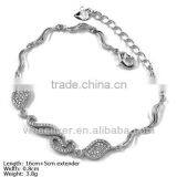 [BZH-0935] 925 Silver Bracelet, Silver Bracelet With CZ Stones, Micro Pave Bracelet, 925 Sterling Silver Multi Stone Bracelets thumbnail-1