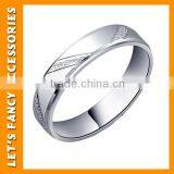 High Quality 925 Sterling Silver Ring Wedding Jewelry Clear Wedding Ring PGRG0084 thumbnail-2