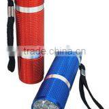 TE057 2015 Promotion Aluminum Zoom in and Out 12LED Flashlight With Lanyard