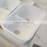 European Style Double Sink Bathroom Vanities , Bathroom Solid Surface Sink thumbnail-3