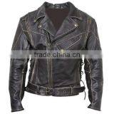 latest style black leather racing motorbike jackets ,USA Men's Leather motorbike fashion Jackets