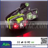 LED headlamp manufacturers Svitac ST-H1 120Lm 3w 3Mode Super Bright high power headlamp with 2 Red light LED
