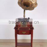 The Hotel With Antique Solid Wood Phonograph Have Bluetooth and USB Recording Machine thumbnail-1