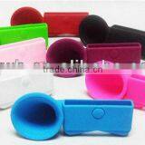 Silicon Candy Colors Horn Stand Speaker for Iphone 4/4S