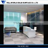 Top Quality 100% Acrylic Solid Surface Wholesale Reception Desk for Restaurant/hotel thumbnail-3