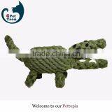 Crocodile Shape Rope Pet Dog Toy thumbnail-1