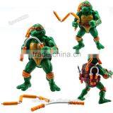 6PCS Teenage Mutant Ninja Turtles TMNT Master Splinter/Da Vinci Classic 5" Action Figure Loose thumbnail-4