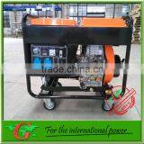 6kw Air-cooled Diesel Open Silence Generator Set With Wheels and Handles Easy Move Portable Diesel Generator 6kva