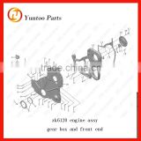 different cylinder engine spare parts front cover and gears box