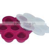 Baby Food Freezer Tray With Protective Lid BPA Free Silicone Storage Box thumbnail-2