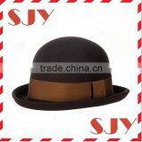 Pork Pie Hat ,wool Felt Girls Hat for Party thumbnail-1