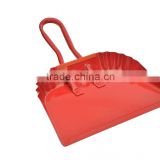 12 inches red iron carbon steel metal dustpan