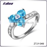 Europe and America Style Fashion Lady Clover Zircon Ring Wholesale ZTJY-049