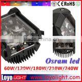 7 Inch Osram 60w Led Spot Flood Work Light Bar Atv Ute Suv Bar 4WD