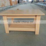 Oak Color Veener Wooden Coffee Table