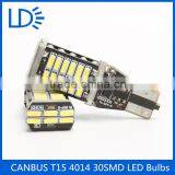Wholesale New Desigh Free Canbus 12v T15 4014 Car Led 30 Smd Auto Bulb Led Tail Light thumbnail-3