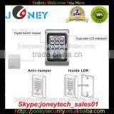 IP68 RFID Mental Waterproof Keypad Standalone Access Control With Backlit thumbnail-2