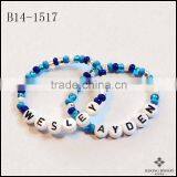 Different Color Sky Blue Wholesale Bright Color Bracelet Name Bracelet PERSONALIZED Bracelet thumbnail-1