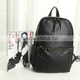 2016 Most Popular Wicker Zipper Waterproof Backpack and Rivets Shoulder Bag thumbnail-2