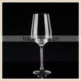 Wholesale Crystal Wine Glass With Purple Diamond Stem thumbnail-1
