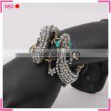 New Design Bangles Exaggerated, Lizard Shaped Crystal Bangles Wholesale thumbnail-2