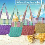 Wheat Straw Beach Bag For 2015 Summer