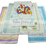 100% Cotton Embroidered Funny Baby Muslin Square