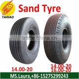 Hot Sale TAIHAO 14.00-20 16.00-20 Sand Tyre thumbnail-1