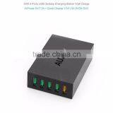 Aukey Quick Charge 2.0 54W 5 Ports USB Desktop Charging Station Wall Charger,EU Plug thumbnail-5