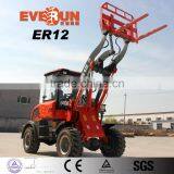 Everun 1.2ton High Quality Hydraulic Mini Front End Wheel Loader thumbnail-2
