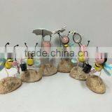 2015 Newest Design Metal Bee Garden Decoration Garden Bee With Flower Bee With Net Working Bee Novelty Bee Metal Bee Stakes thumbnail-1