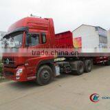 3 Axles Heavy Duty Flatbed Semi Trailer 50Ton With Front Sideboard thumbnail-1