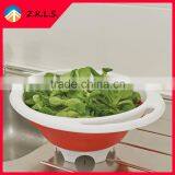 Collapsible Vegetable Fruit Silicone Colander thumbnail-1
