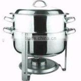Round shpe stainless steel chafing dish,buffet food warmer