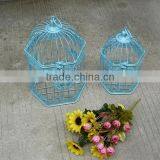 Butterfly Antique Blue Decorative Wholesale Bird Cages thumbnail-5