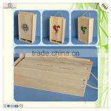 String Handle 2 Bottles Sliding Lid Wine Suitcase thumbnail-6