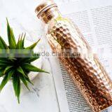 Copper Yoga Water Bottle | 600 ml 900 ml Copper Bottle thumbnail-1