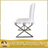 Stitching PU Cover Dining Chair With Modern Special Shape Legs thumbnail-6